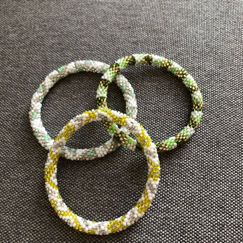 Lily and Laura beaded bracelets
